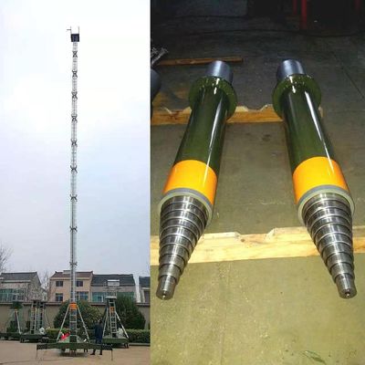 Silinder hidraulik kompak multi-tahap Silinder teleskopik tunggal dan ganda