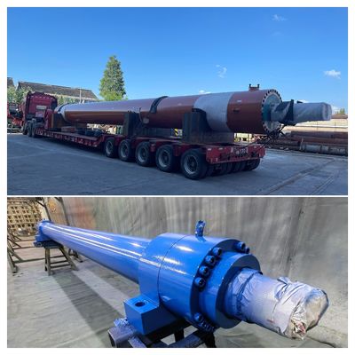 Silinder hidrolik tugas berat dengan diameter lubang maksimum 865mm di pabrik baja