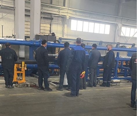 2500KN Kekuatan mesin tarik dingin 5m/menit Dengan sistem hidrolik