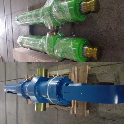 21 Mpa pabrik baja Heavy Duty Silinder Hidraulik Dengan Panjang Stroke Disesuaikan