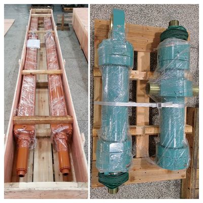 Silinder Hidrolik 3 Tahap Berfungsi Ganda 32MPa 27SiMn Silinder Tube