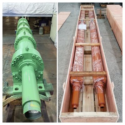 Diameter Stainless Steel Disesuaikan Silinder Hidraulik Dalam Ladder Boarding