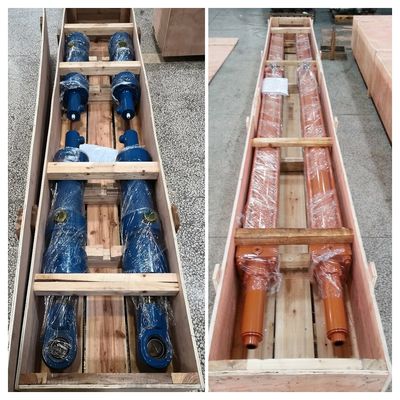 32 Mpa Tekanan Uji Pabrik Baja Silinder Hidraulik Tugas Berat Dengan Diameter Disesuaikan