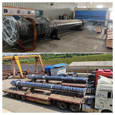 Silinder lempengan industri aluminium vertikal